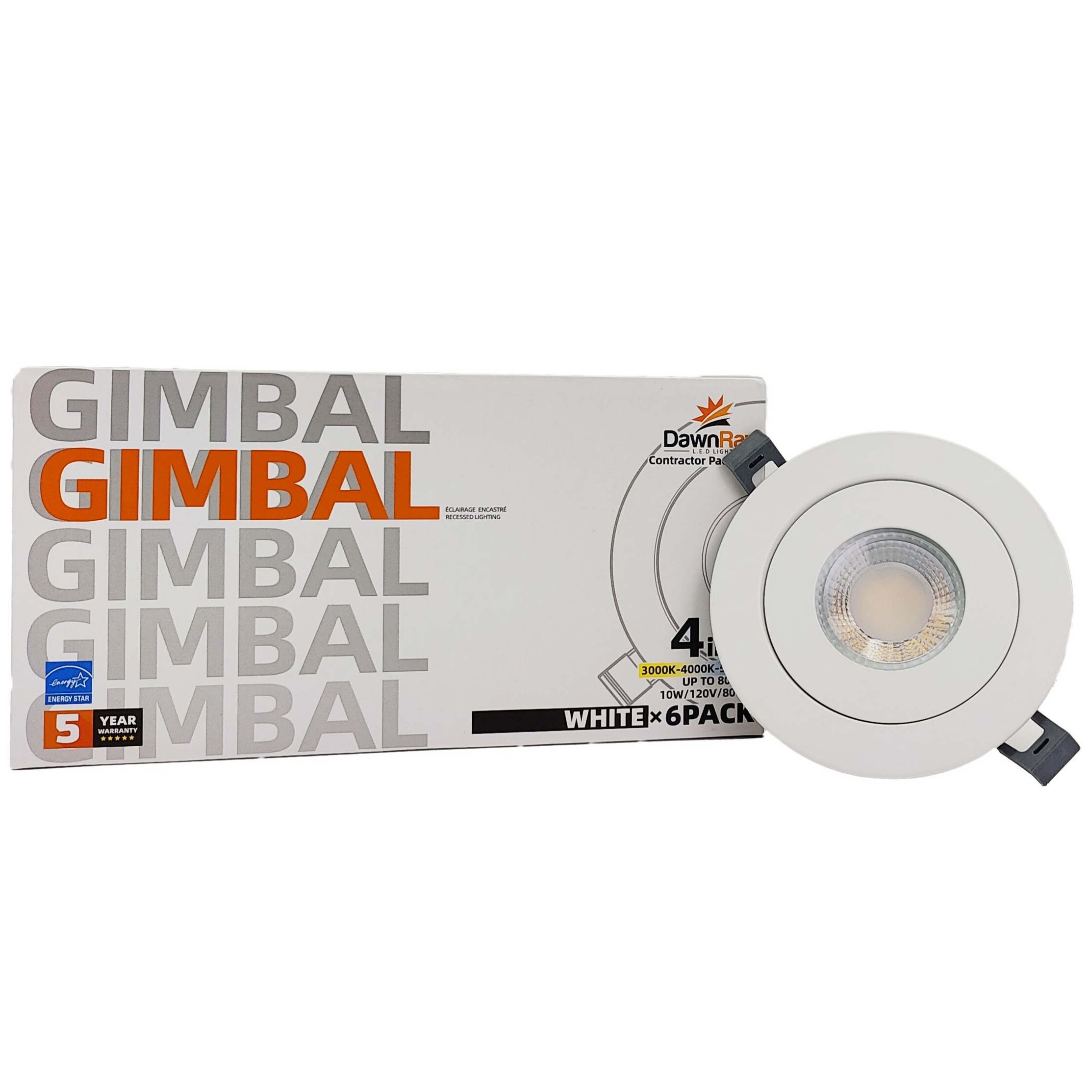 4″ LED 3CCT Gimbal Round – 6 in one pack